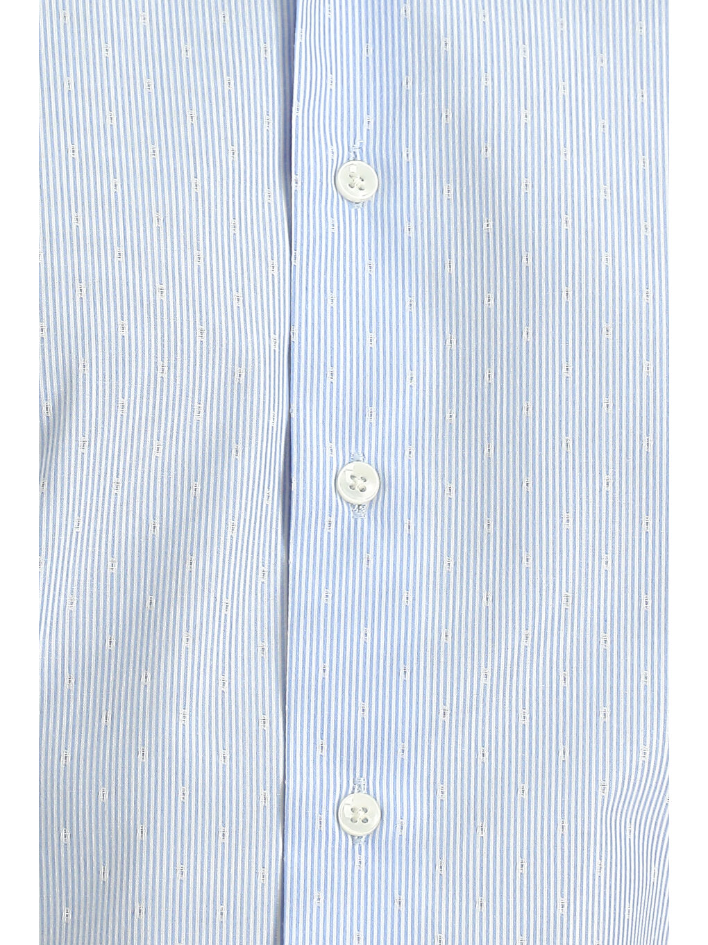 Mavi Uzun Kol Slim Fit Dar Kesim Non Iron Klasik Desenli Pamuklu Gömlek-3