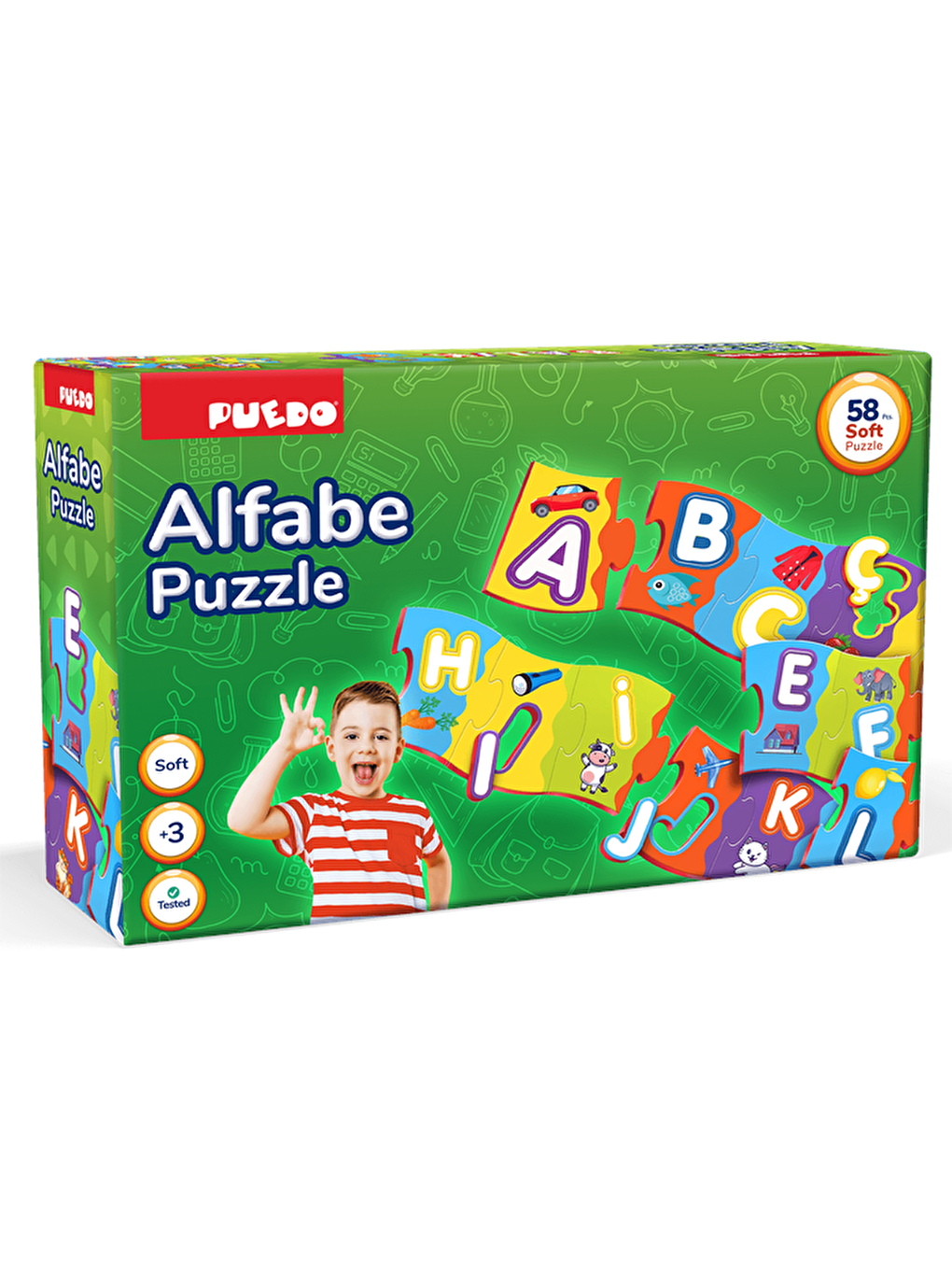 Puedo Karışık Türkçe Alfabe Puzzle - 2