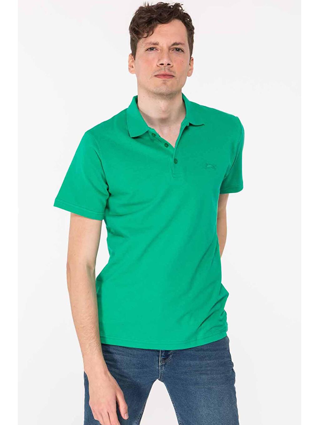 SLAZENGER SALVATOR Erkek T-Shirt Yeşil