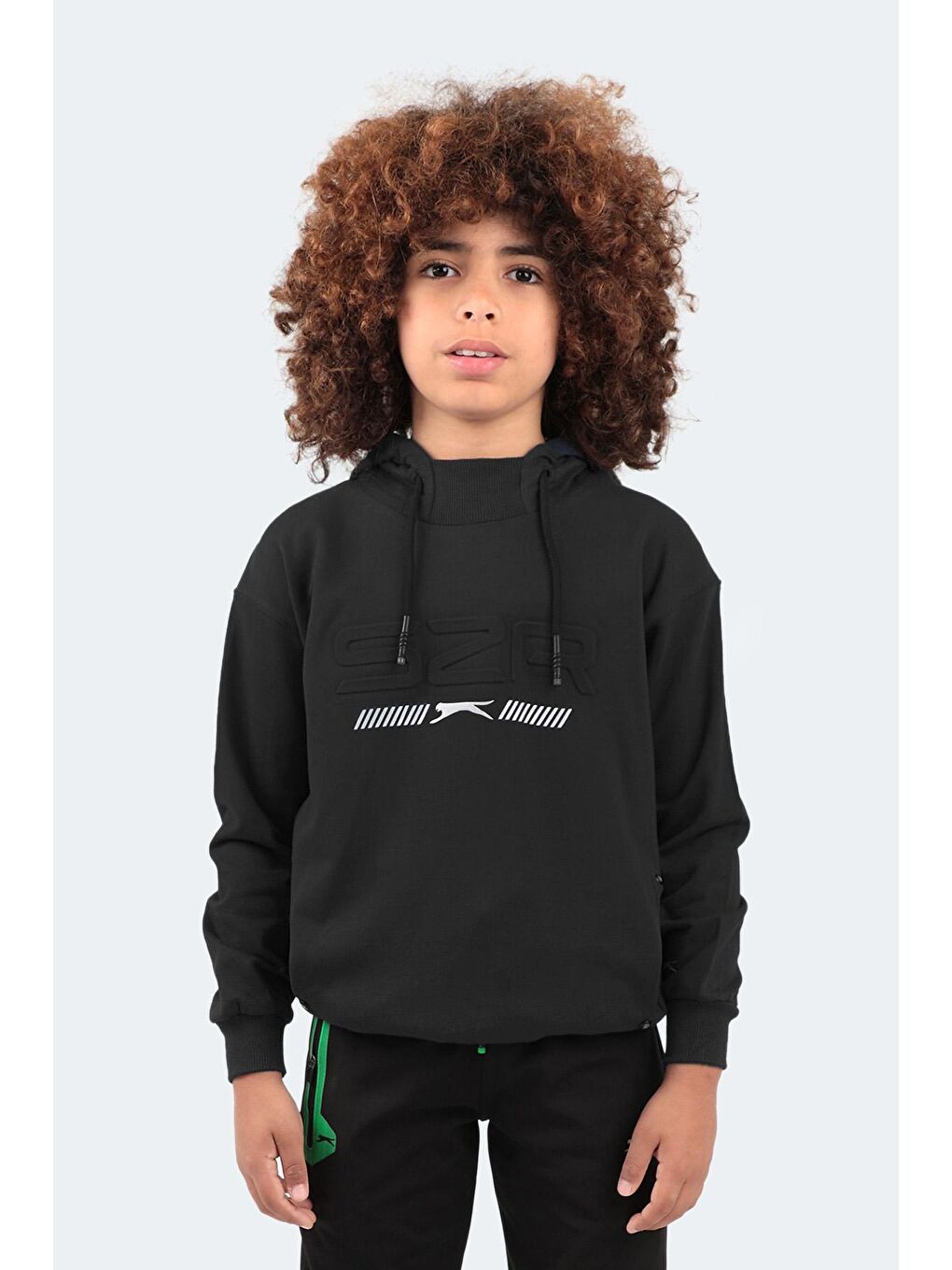 SLAZENGER Siyah DROR Unisex Çocuk Sweatshirt Siyah