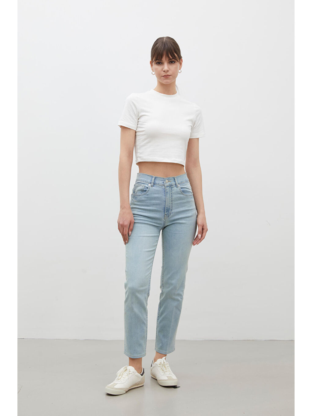 Bootcut Fit Denim Pantolon Açık Mavi-1