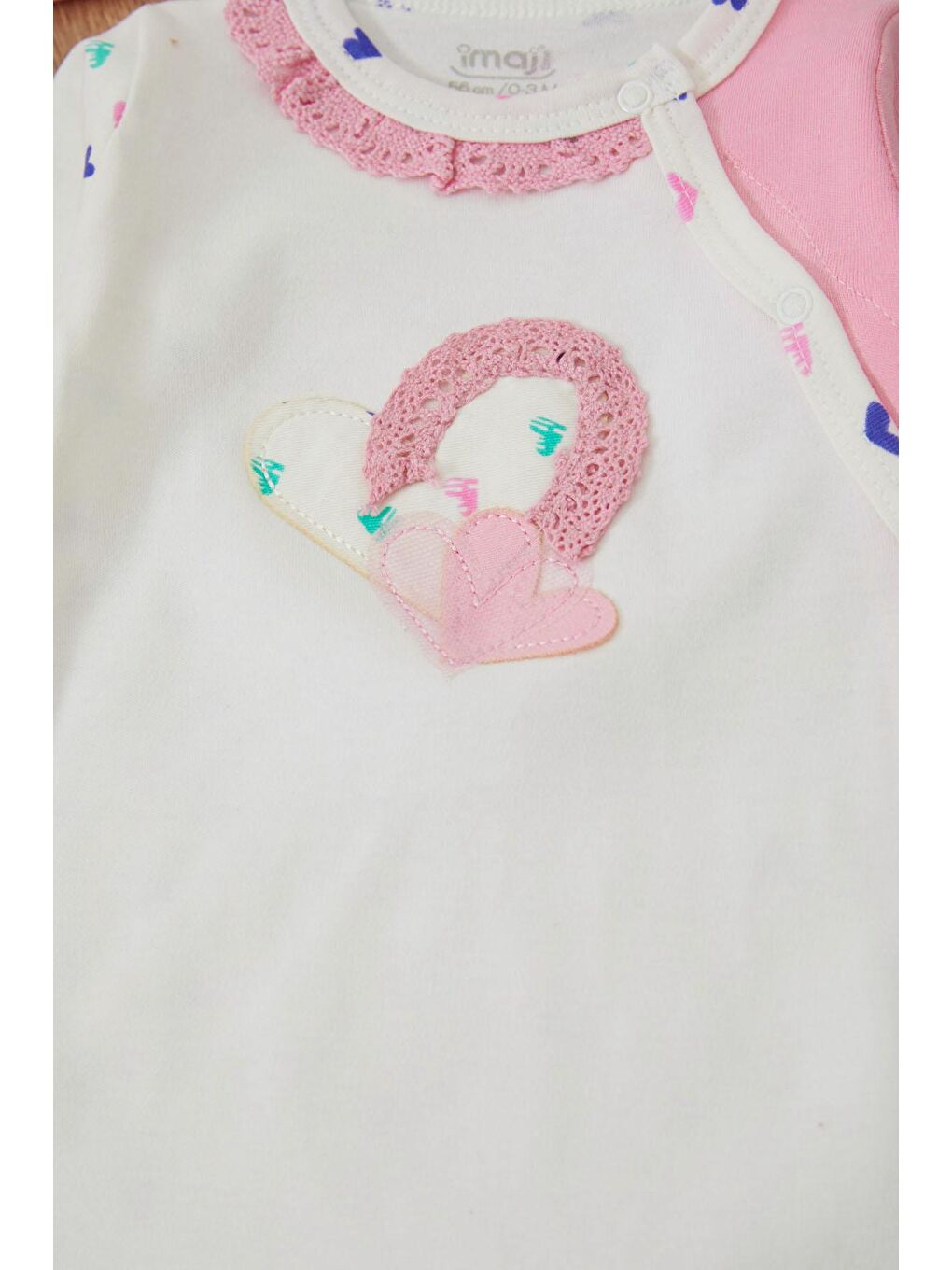 Pembe Kalp Desenli 8'li Bebek Hastane Çıkışı Seti 16923-1