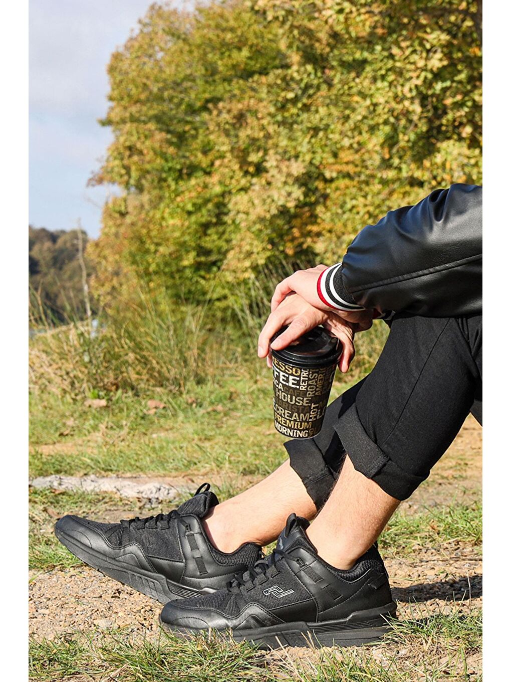 26518 Siyah Erkek Sneaker Günlük Spor Ayakkabı-3