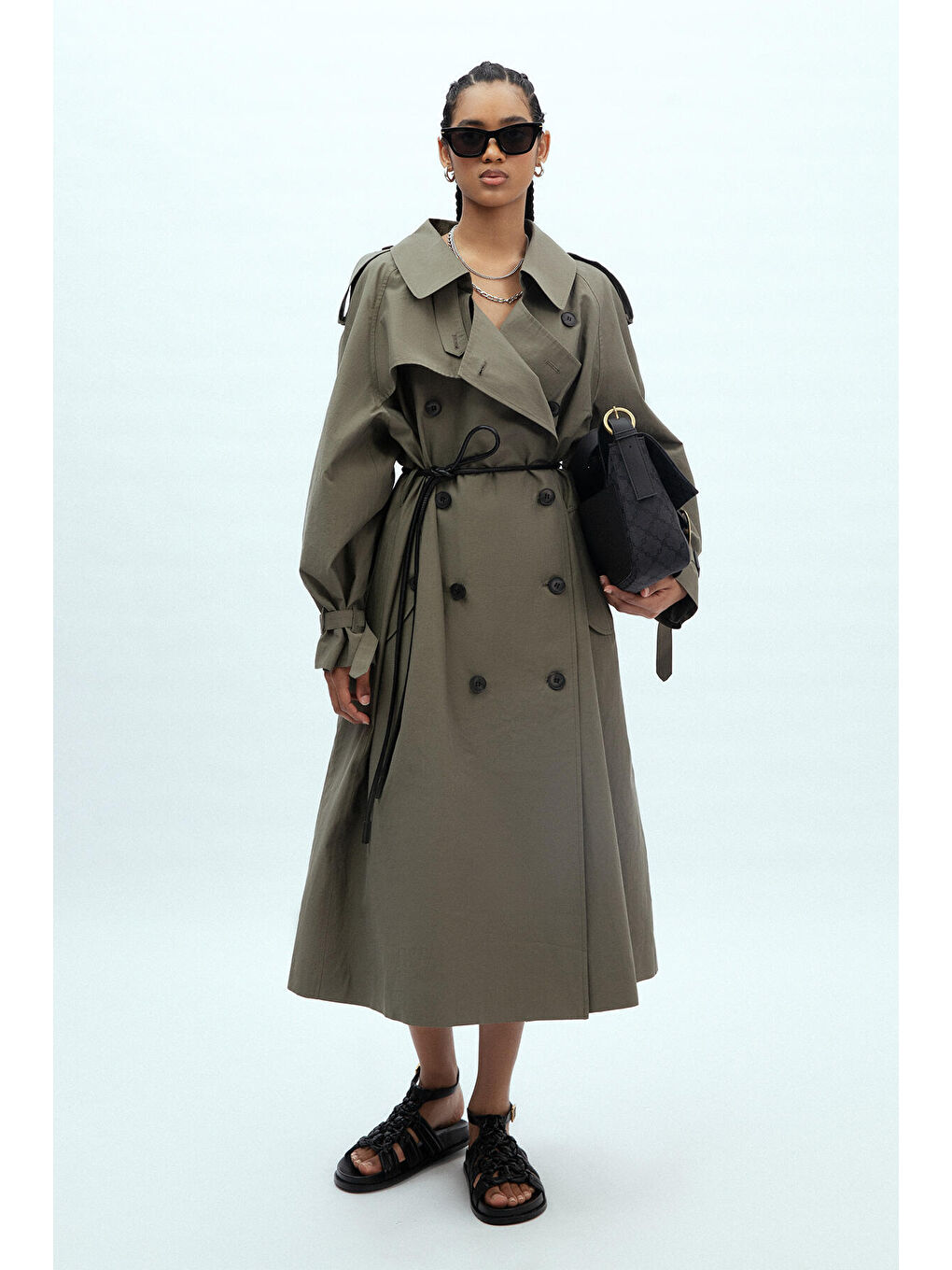 Kopenhag Oversize Trençkot Haki