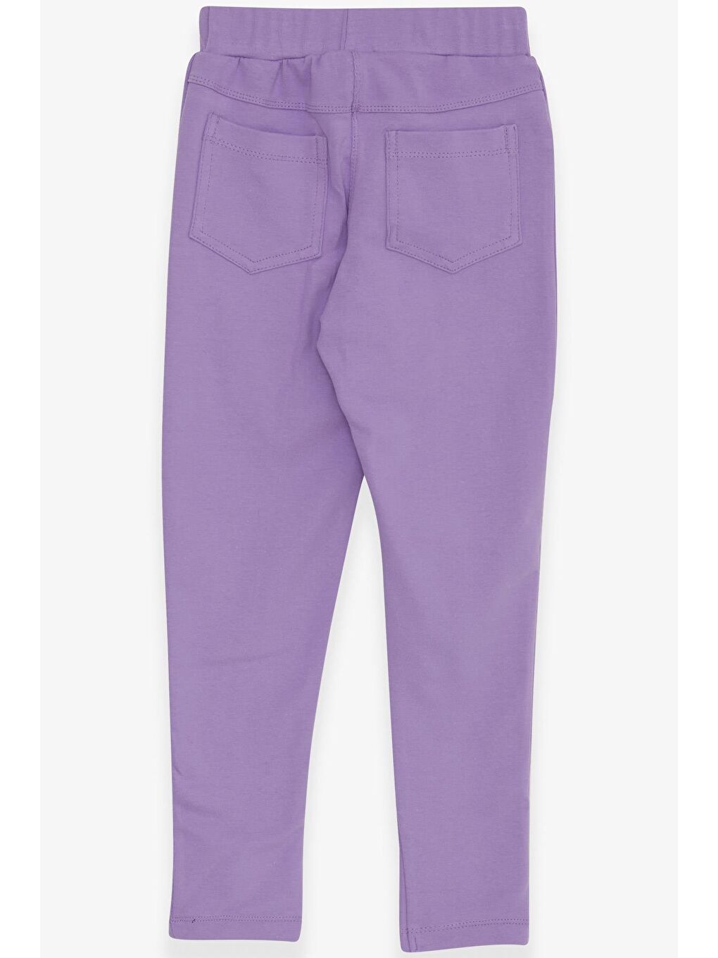 Kız Çocuk Tayt Arkası Cepli Lila (12-14 Yaş)-1