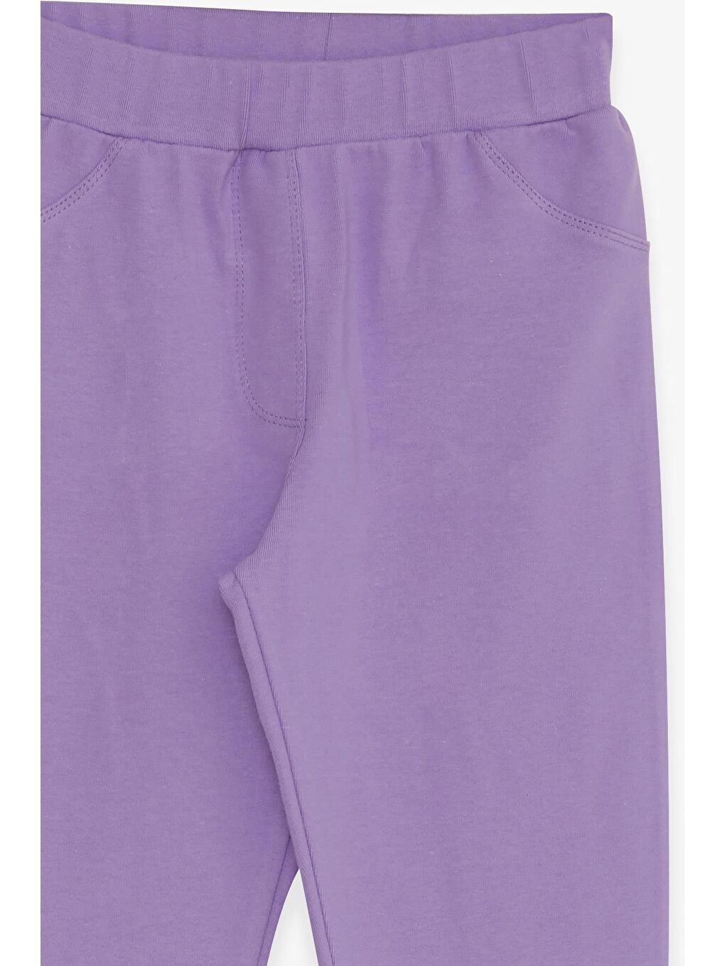 Kız Çocuk Tayt Arkası Cepli Lila (12-14 Yaş)-2