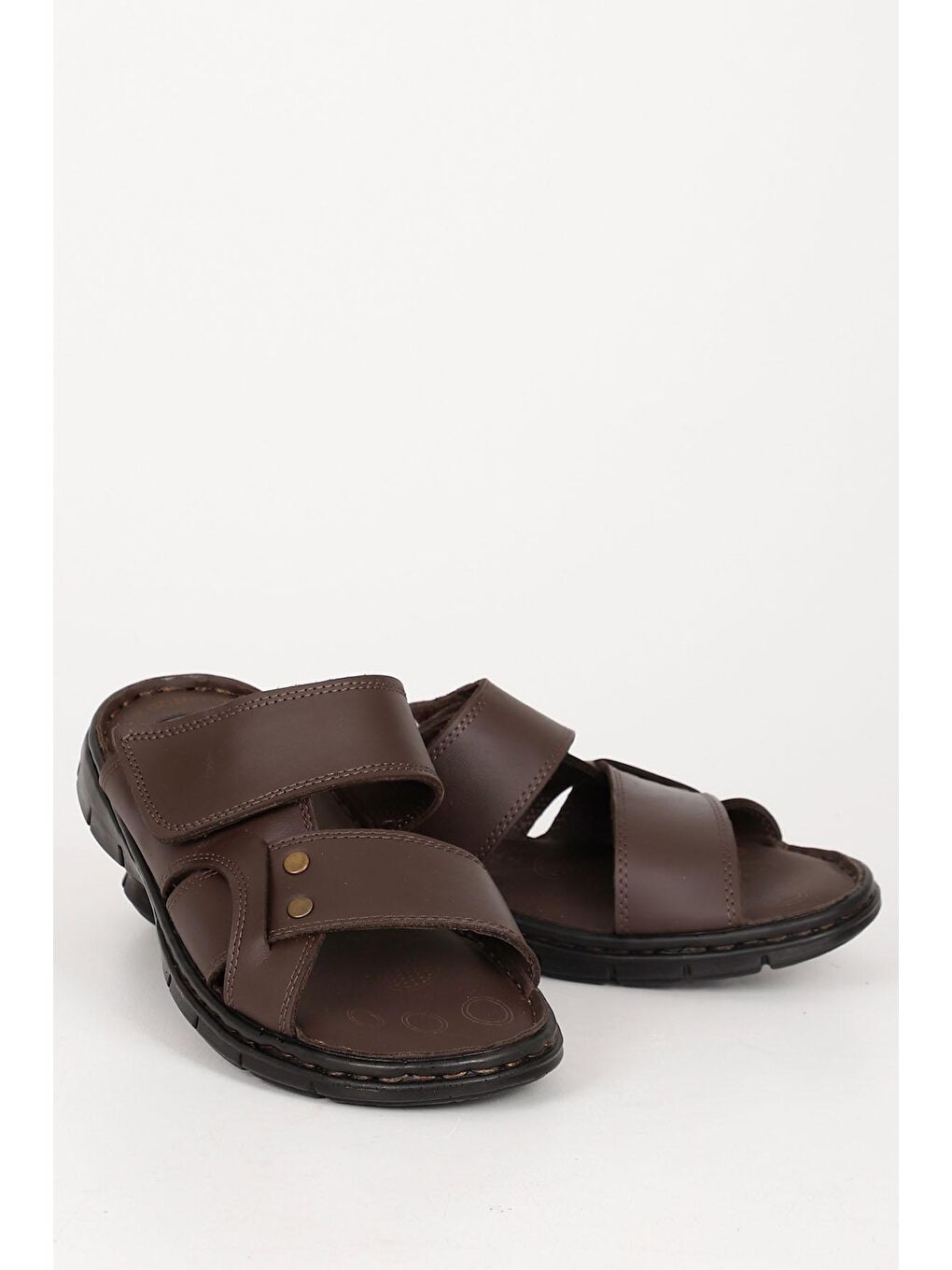 Kahverengi Hakiki Deri Erkek Terlik  42668