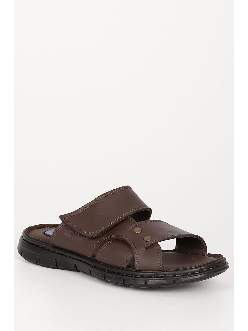 Kahverengi Hakiki Deri Erkek Terlik  42668-4