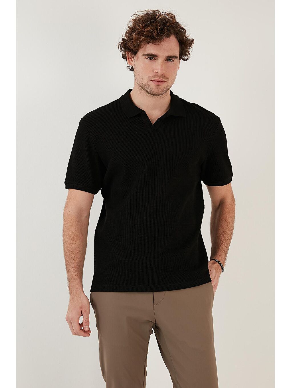 Buratti Siyah Pamuklu Regular Fit Polo T Shirt 5902645