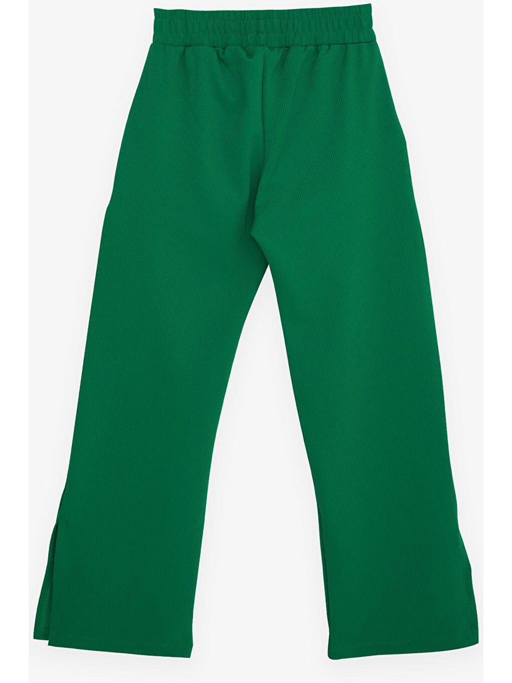 Kız Çocuk Pantolon Paçası Yırtmaçlı Yeşil (9-10 Yaş)-1