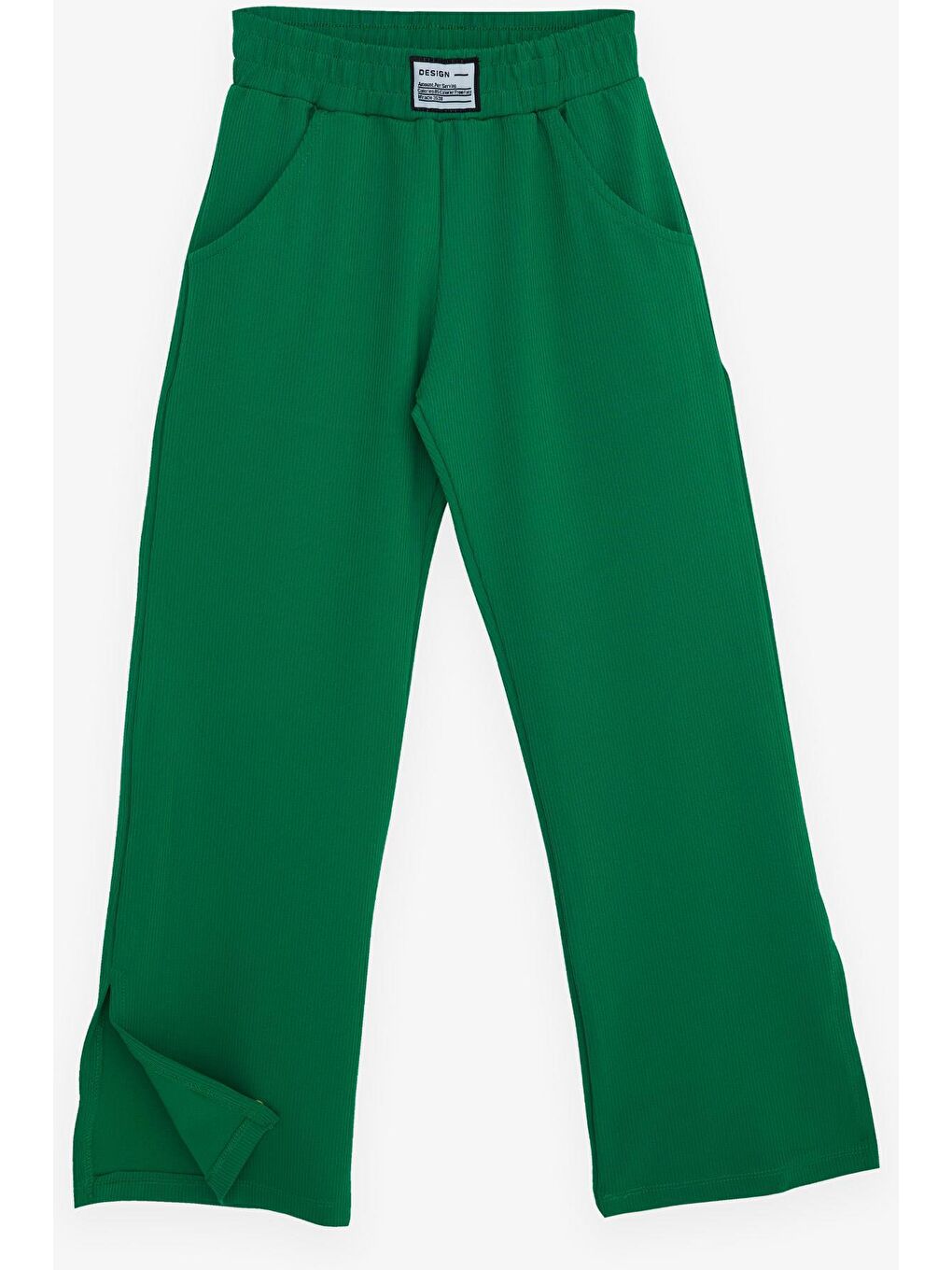 Kız Çocuk Pantolon Paçası Yırtmaçlı Yeşil (9-10 Yaş)-2