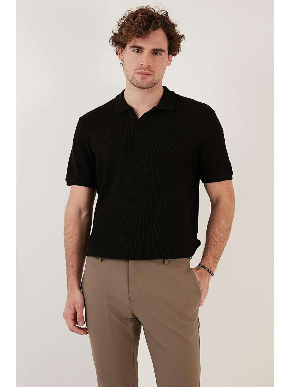 Buratti Siyah Pamuklu Regular Fit Polo T Shirt 5902645 - 2