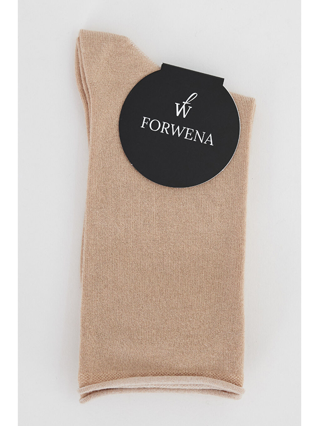 Açık Bej Modal Lastiksiz Dikişsiz Kadın Soket Çorap 36-41-2