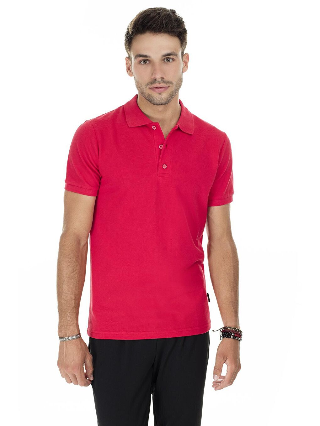 Buratti Kırmızı Pamuklu Regular Fit Düğmeli Polo T Shirt 4362050 - 2