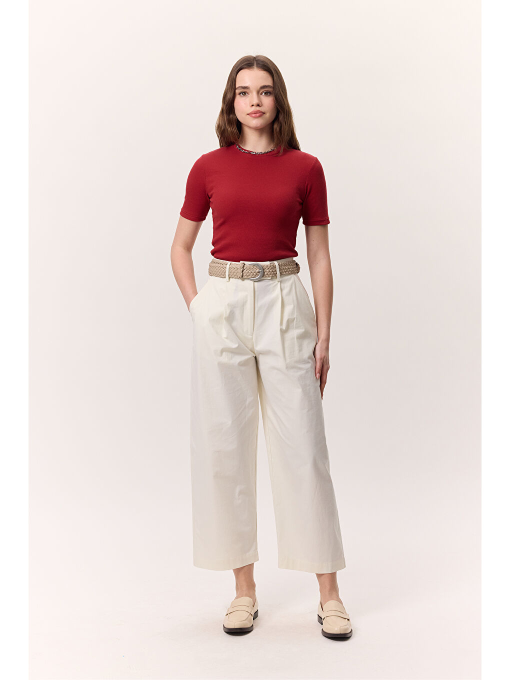 Kısa Kollu Rıbana Body Kırmızı-3