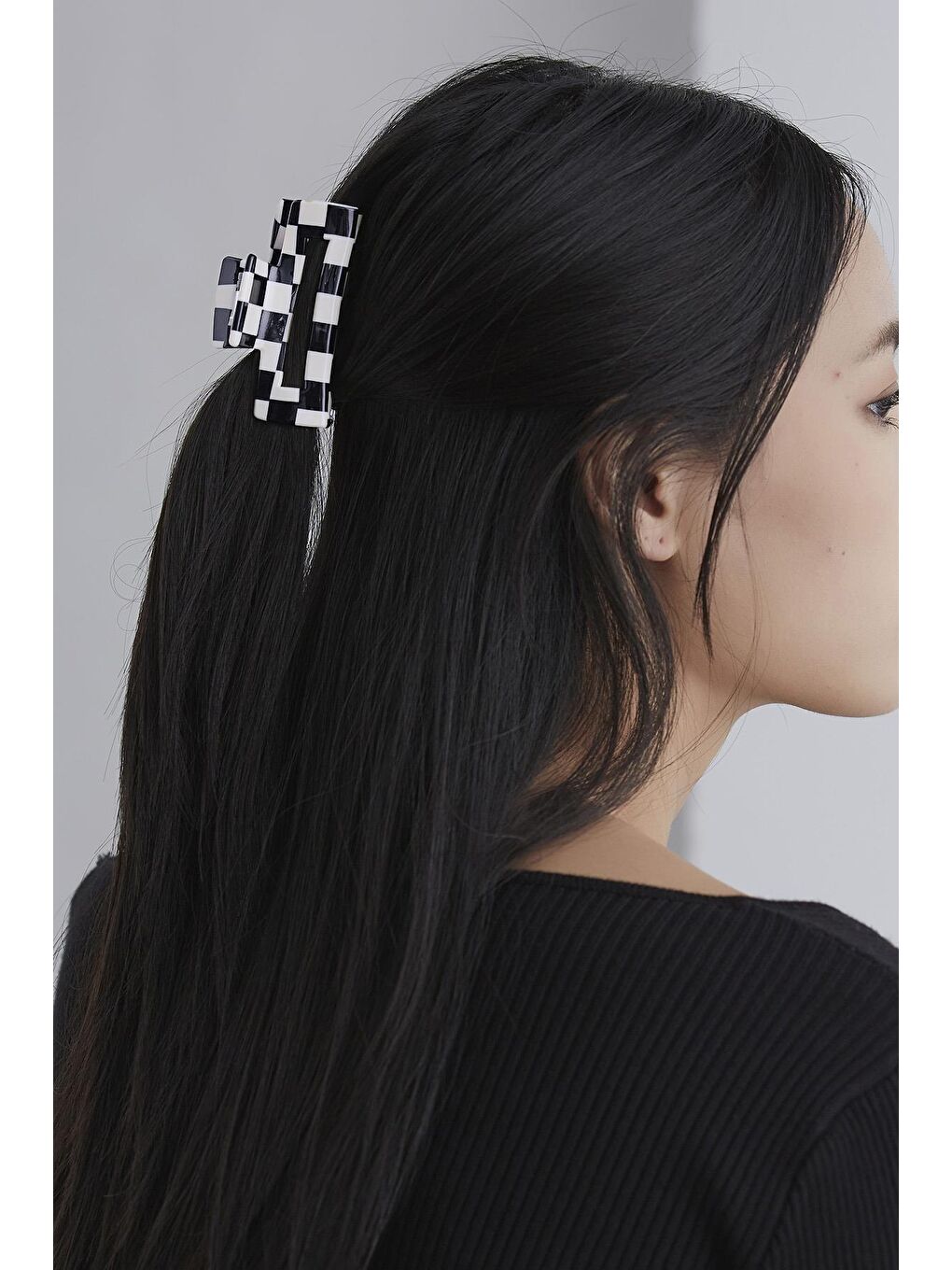 Beyaz Dama Tahtası Lüks Kemik Mandal Toka