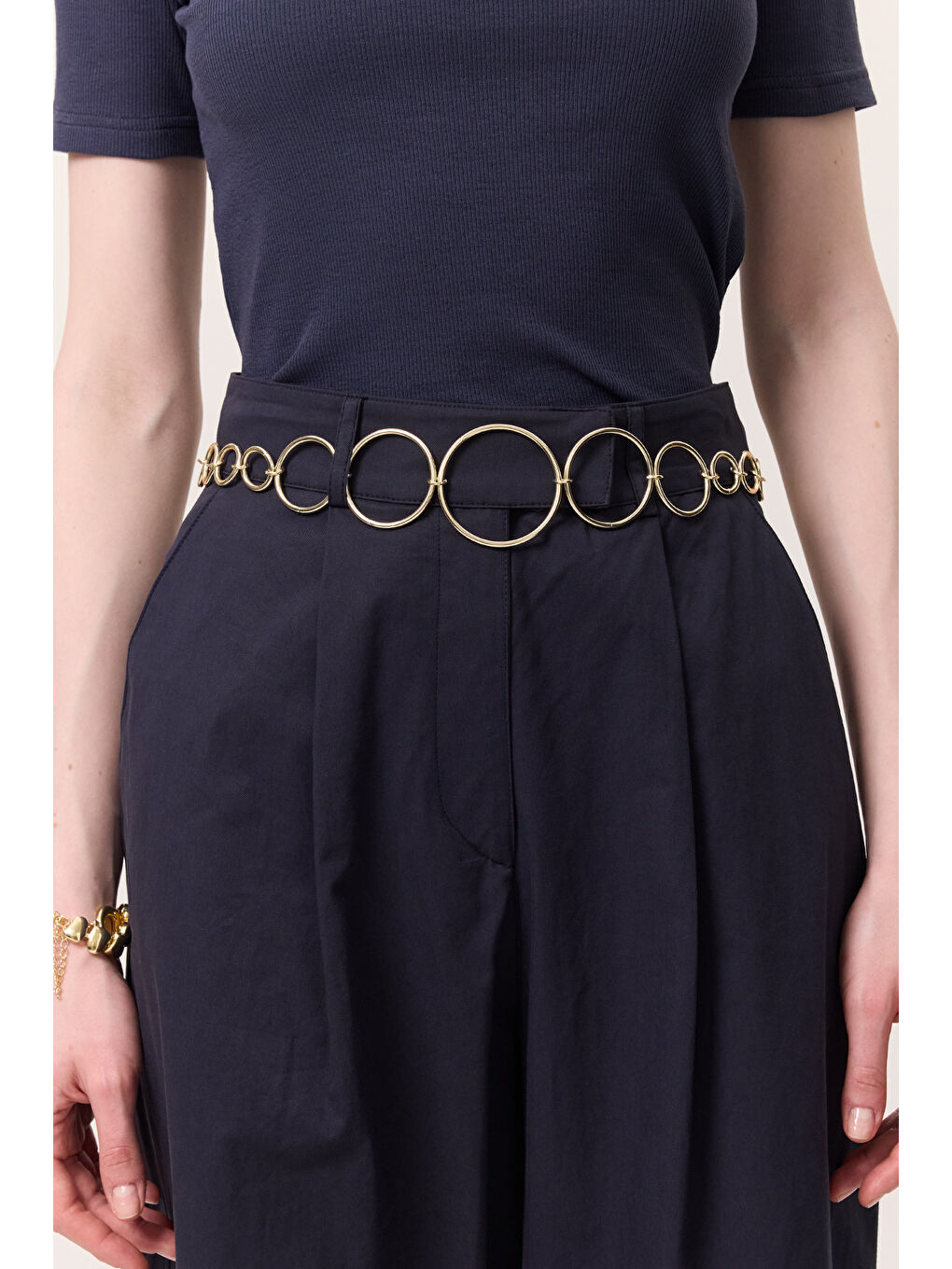 Sarı Halka Zincirli Kemer Gold-4