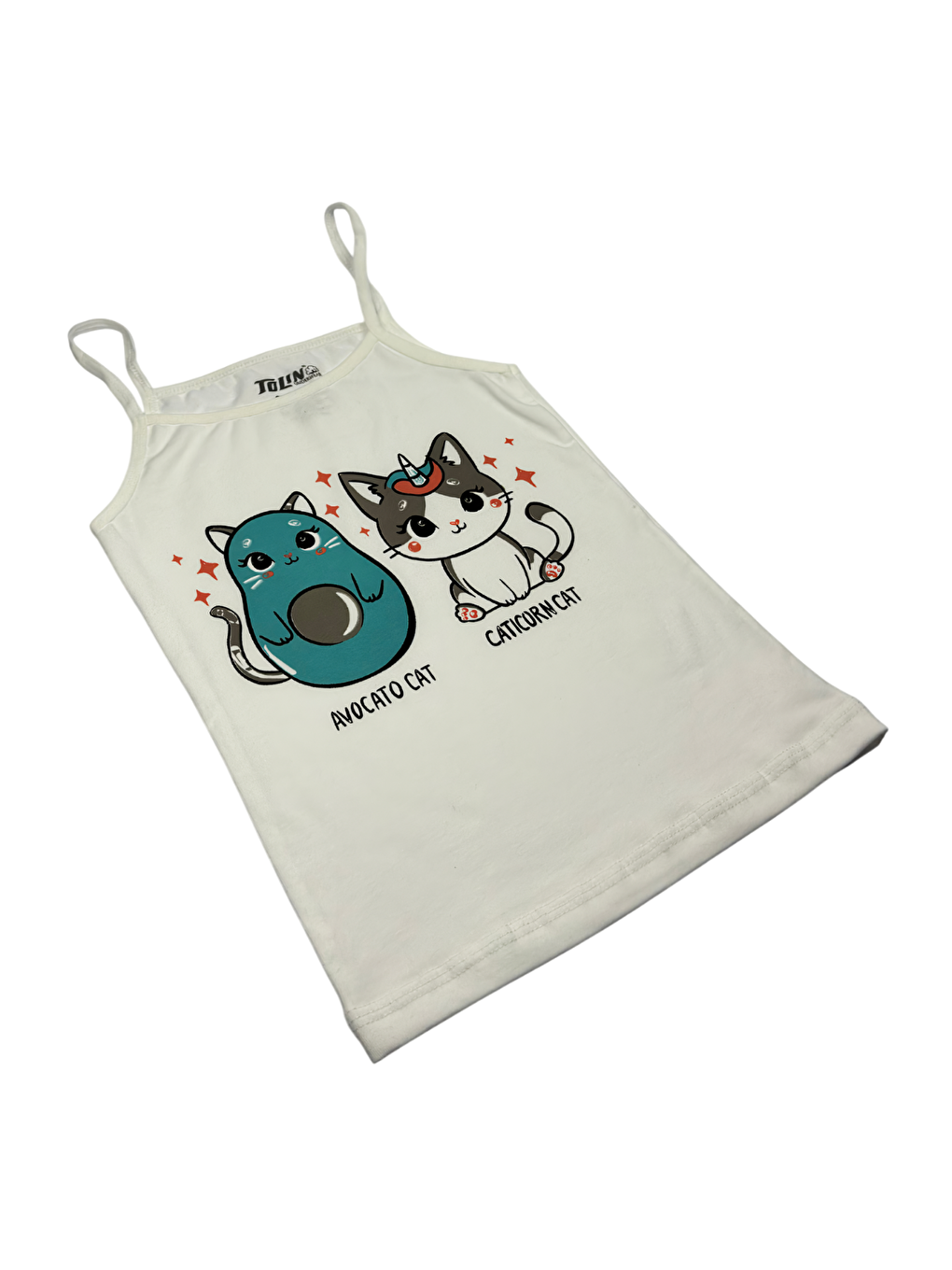 Lila Kız Çocuk 3 lü Paket İnce Askılı Pamuklu Elastanlı Baskılı Atlet 1425-2