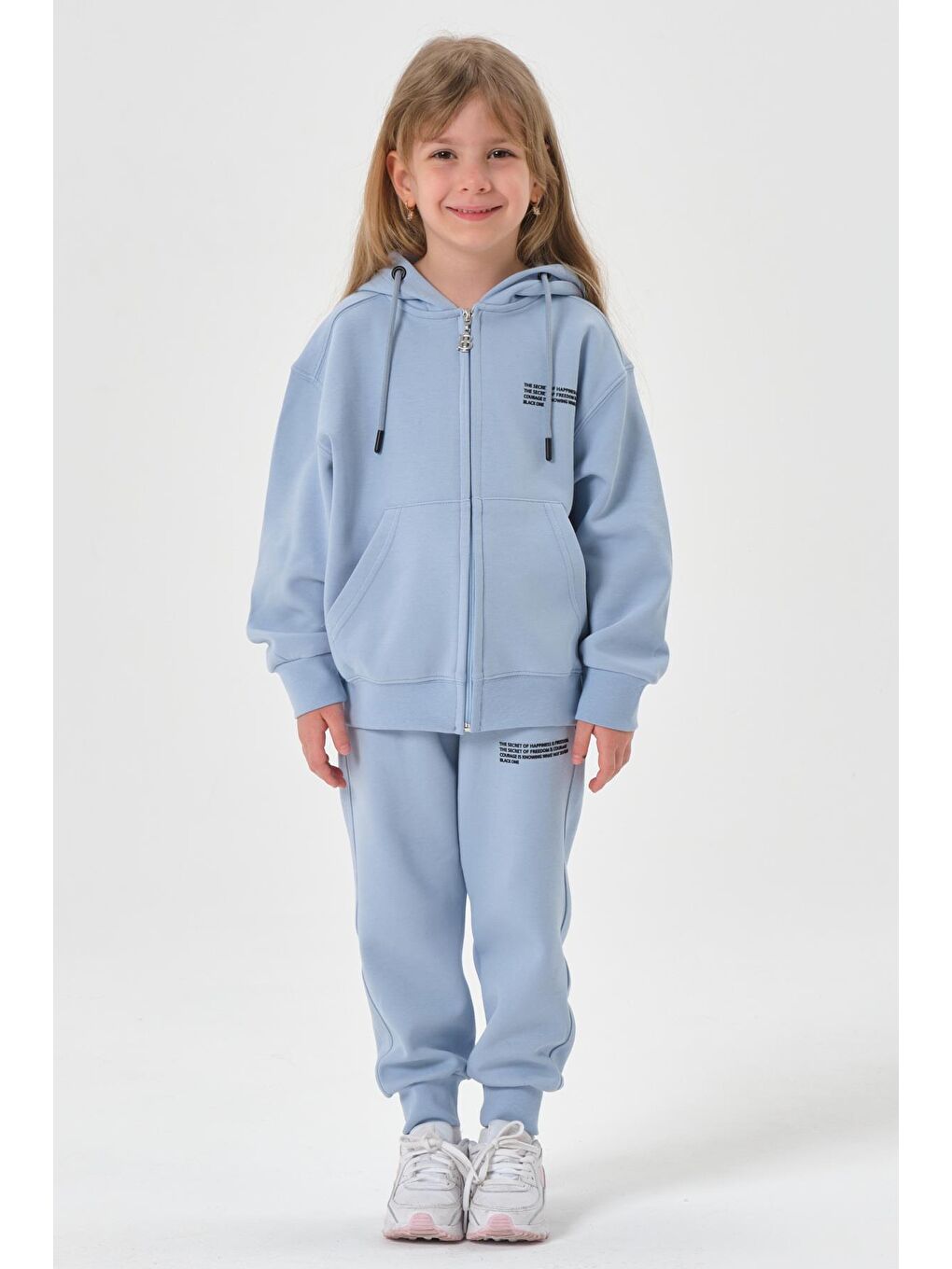 Mavi Mevsimlik Kız Çocuk Eşofman Takımı