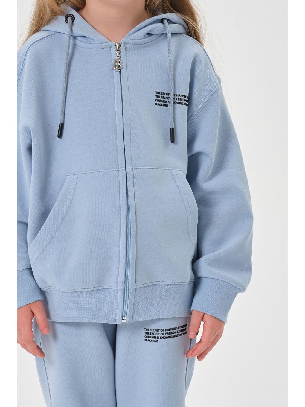 Mavi Mevsimlik Kız Çocuk Eşofman Takımı-2