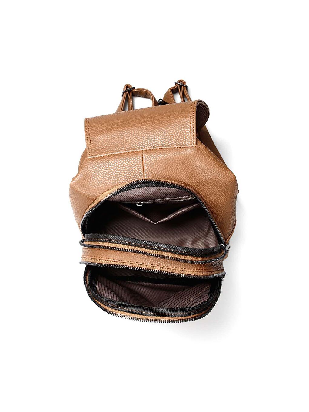 Kahverengi Büyük Boy Kadın Sırt Ve El Çantası B6801-4