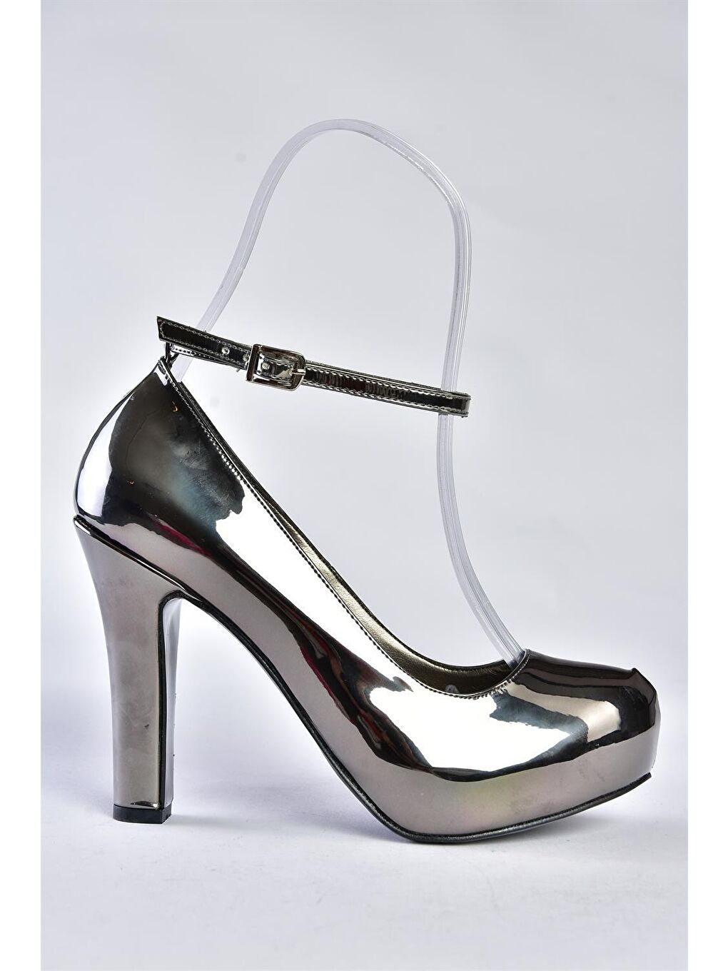 M3480077 Antrasit Kadın Topuklu Ayakkabı-3