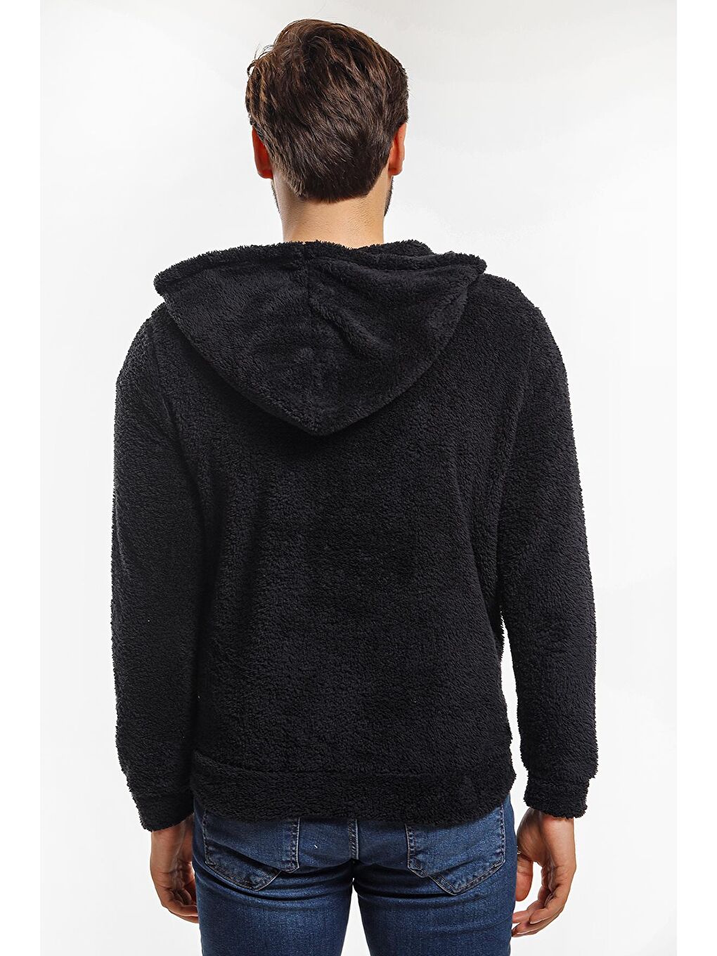 SABAS I Erkek Fermuarlı Sweatshirt Hırka Siyah-2