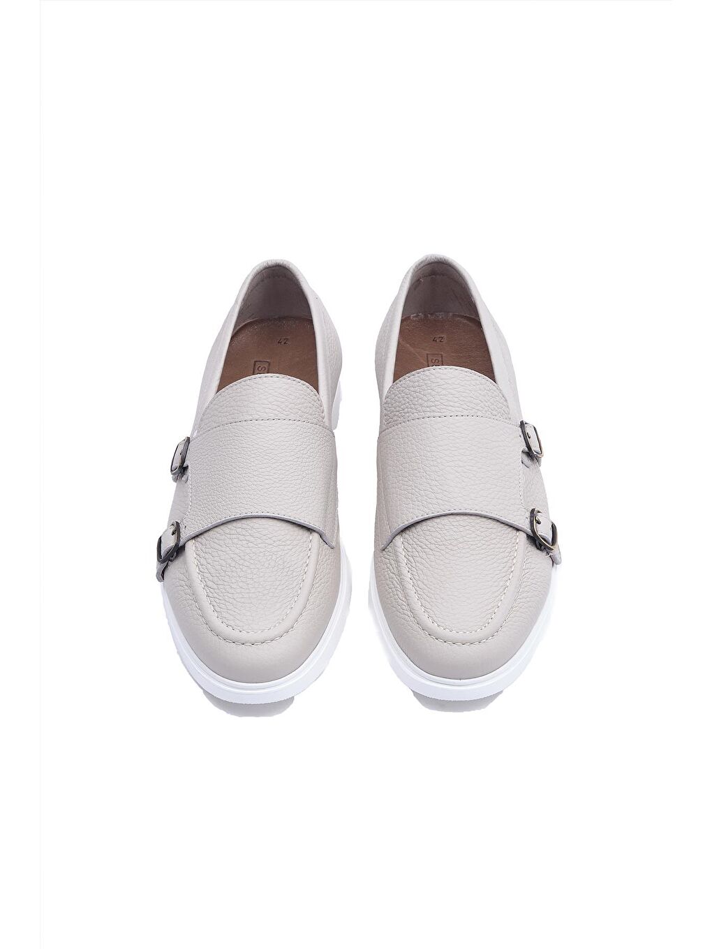 Bej Major Hakiki Deri  Klasik Tokalı Ayakkabı Erkek-3