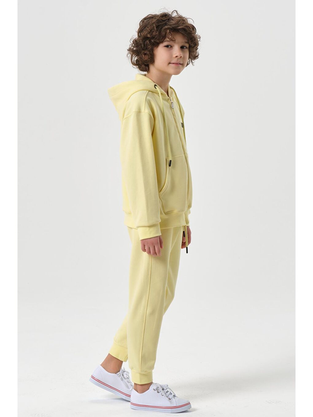 Sarı Mevsimlik Erkek Çocuk Eşofman Takımı-3