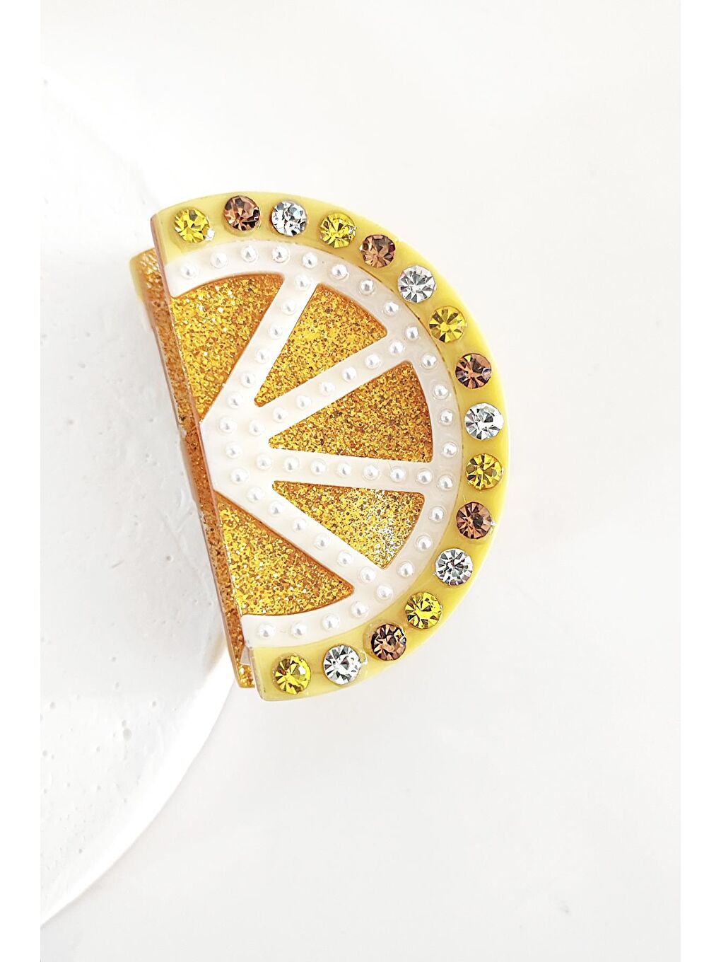 Sarı Citron Limon Dilimi Artisan Toka-1