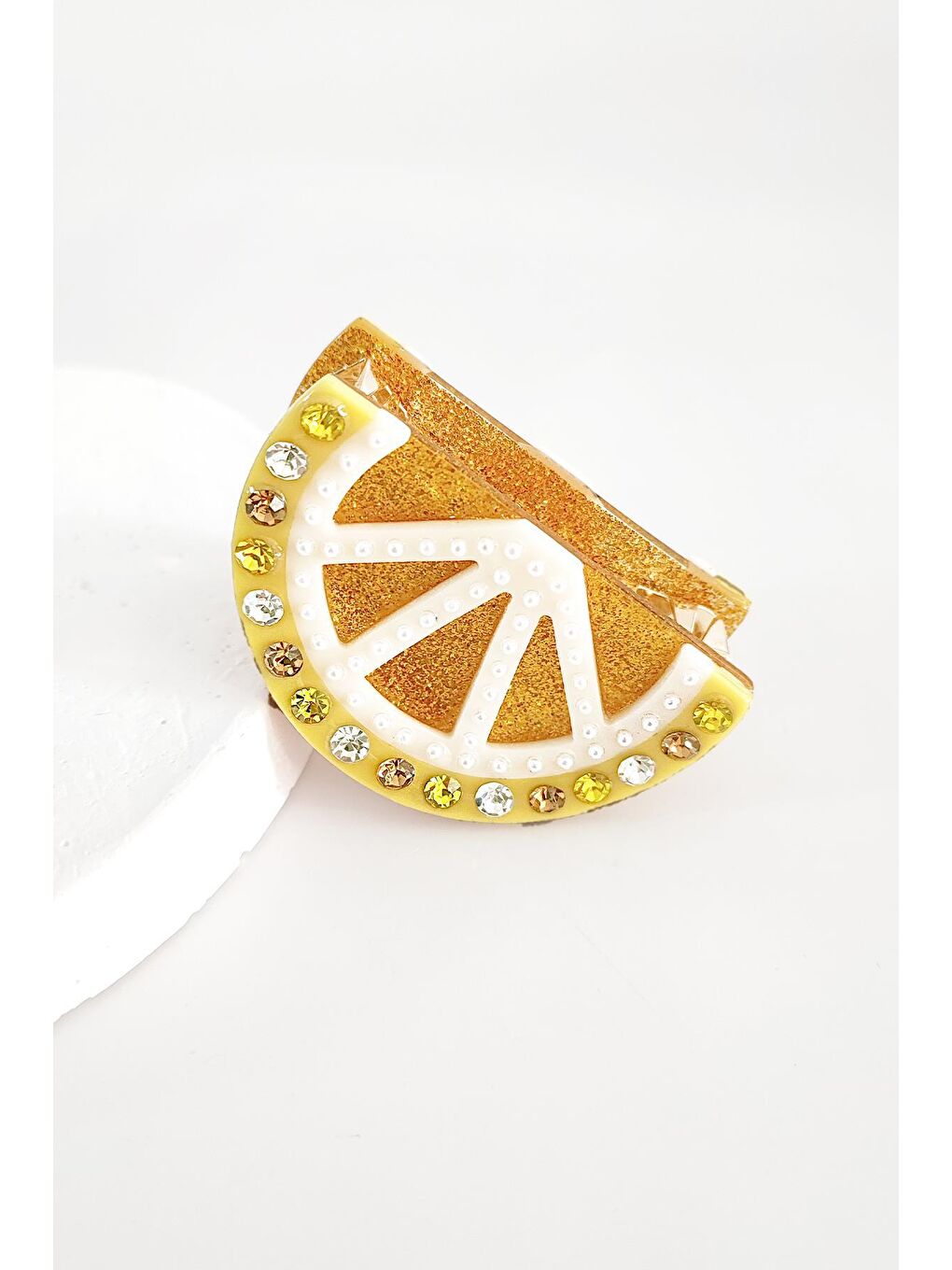 Sarı Citron Limon Dilimi Artisan Toka-2