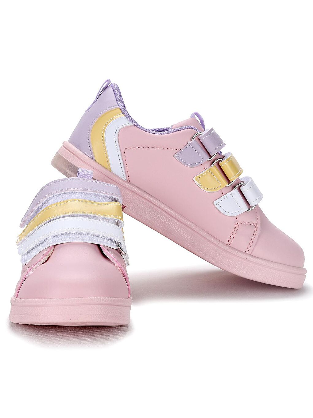 Lila Mami Günlük Cırtlı Işıklı Kız/Erkek Çocuk Spor Ayakkabı-1