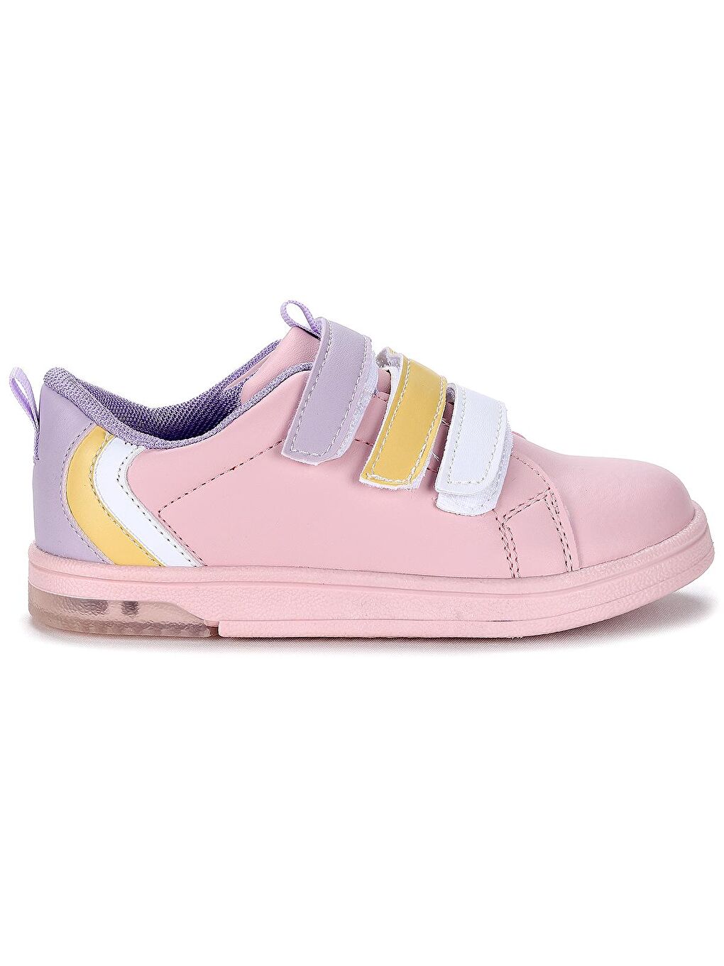 Lila Mami Günlük Cırtlı Işıklı Kız/Erkek Çocuk Spor Ayakkabı-3