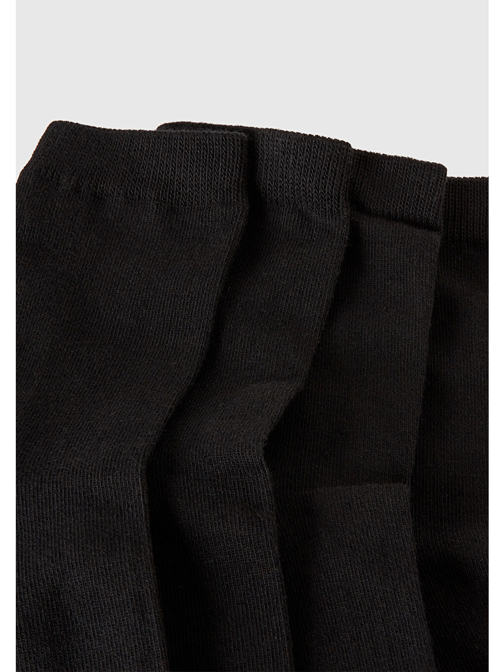 Erkek Çocuk Siyah Renkli 4'lü Soket Çorap-1