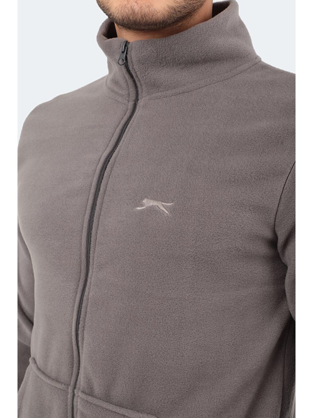 SANSA Erkek Fermuarlı Sweatshirt Koyu Gri-3