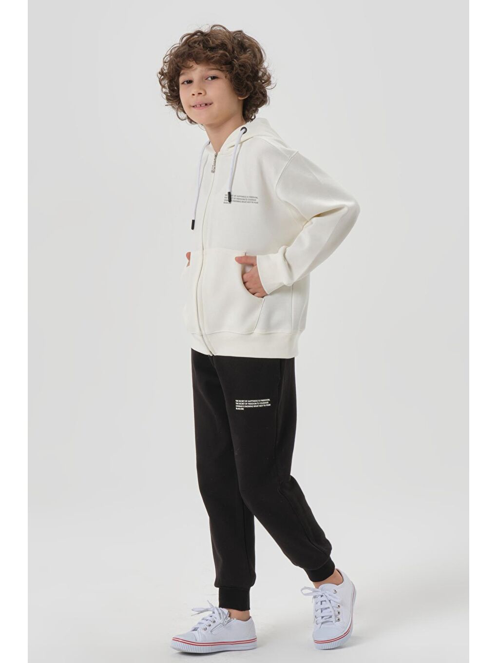 Ekru Mevsimlik Erkek Çocuk Eşofman Takımı-3