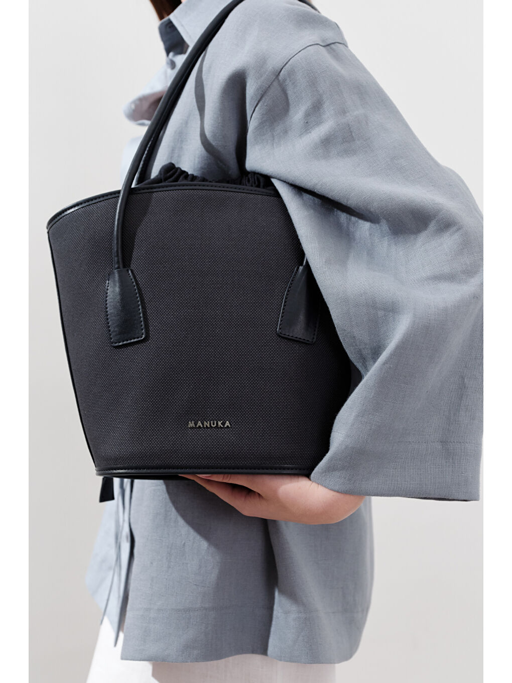 Kanvas Kova Çanta Lacivert-1