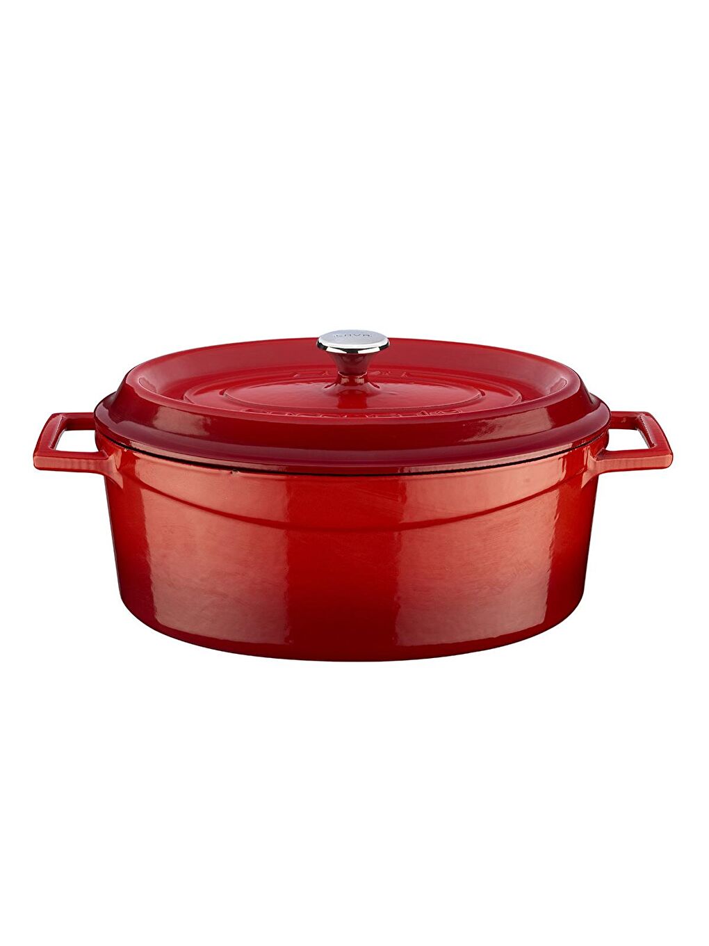 Kırmızı Oval Tencere. Trendy Serisi Ölçü 21x27cm.