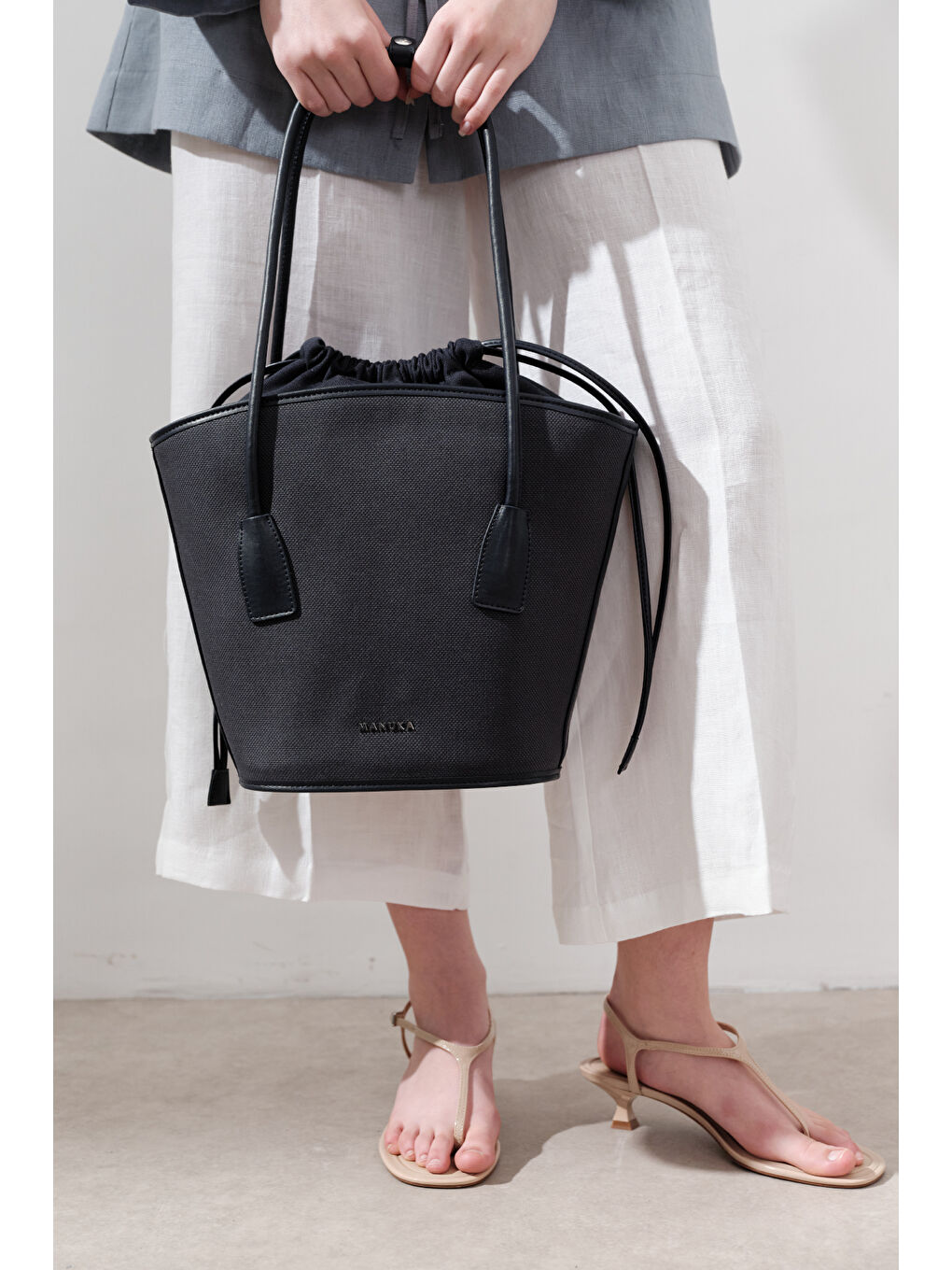 Kanvas Kova Çanta Lacivert-2