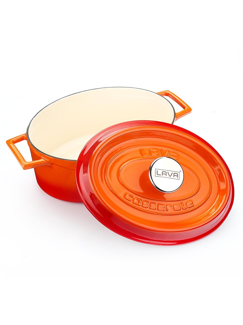 Turuncu Oval Tencere. Edition Serisi Ölçü 21x27cm.-2