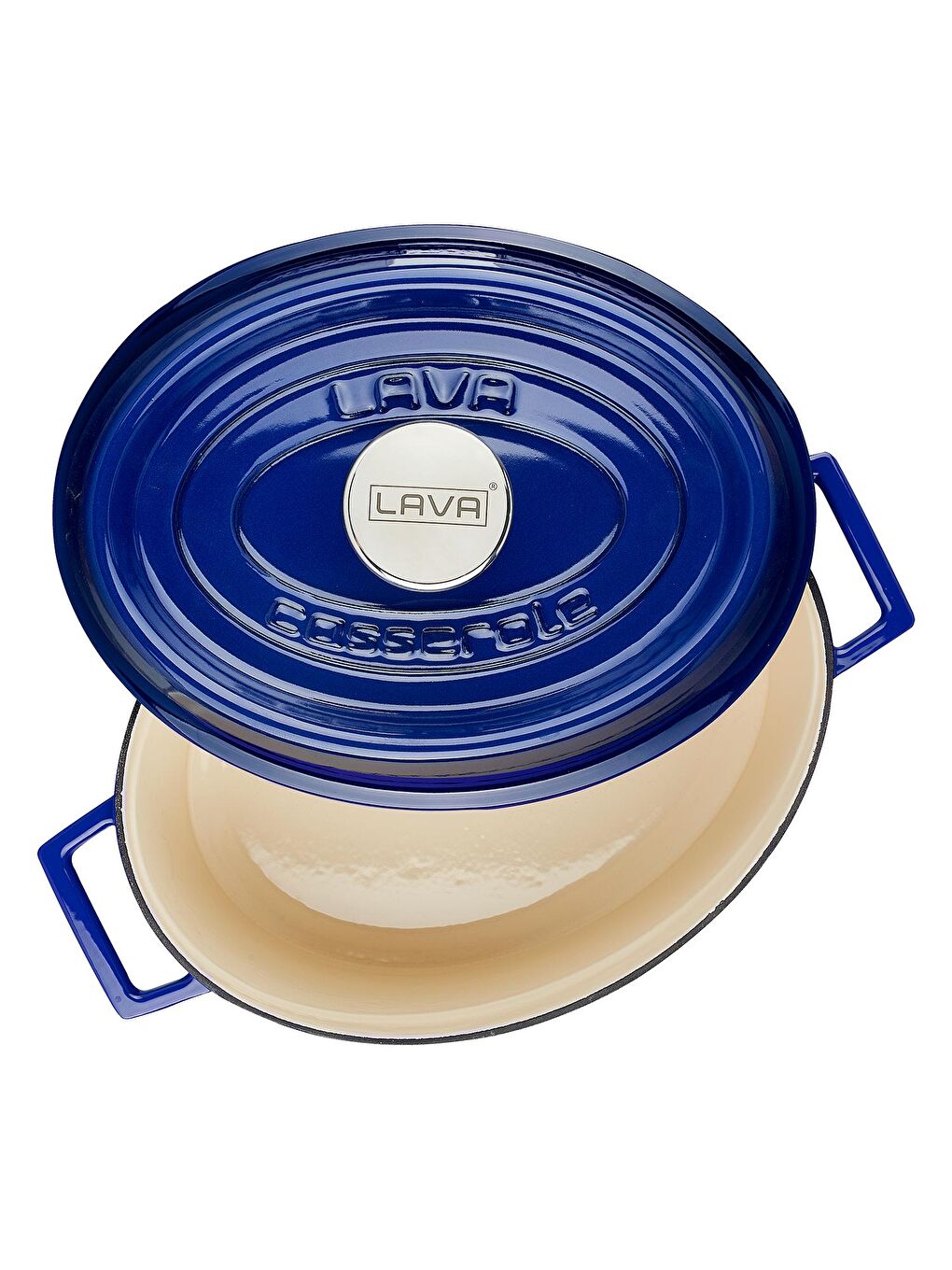 Mavi Oval Tencere. Edition Serisi Ölçü 21x27cm.-2