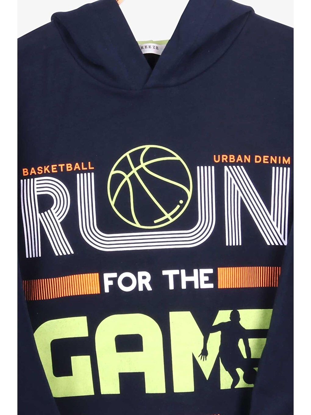 Erkek Çocuk Sweatshirt Basketbol Temalı Lacivert (9 Yaş)-2