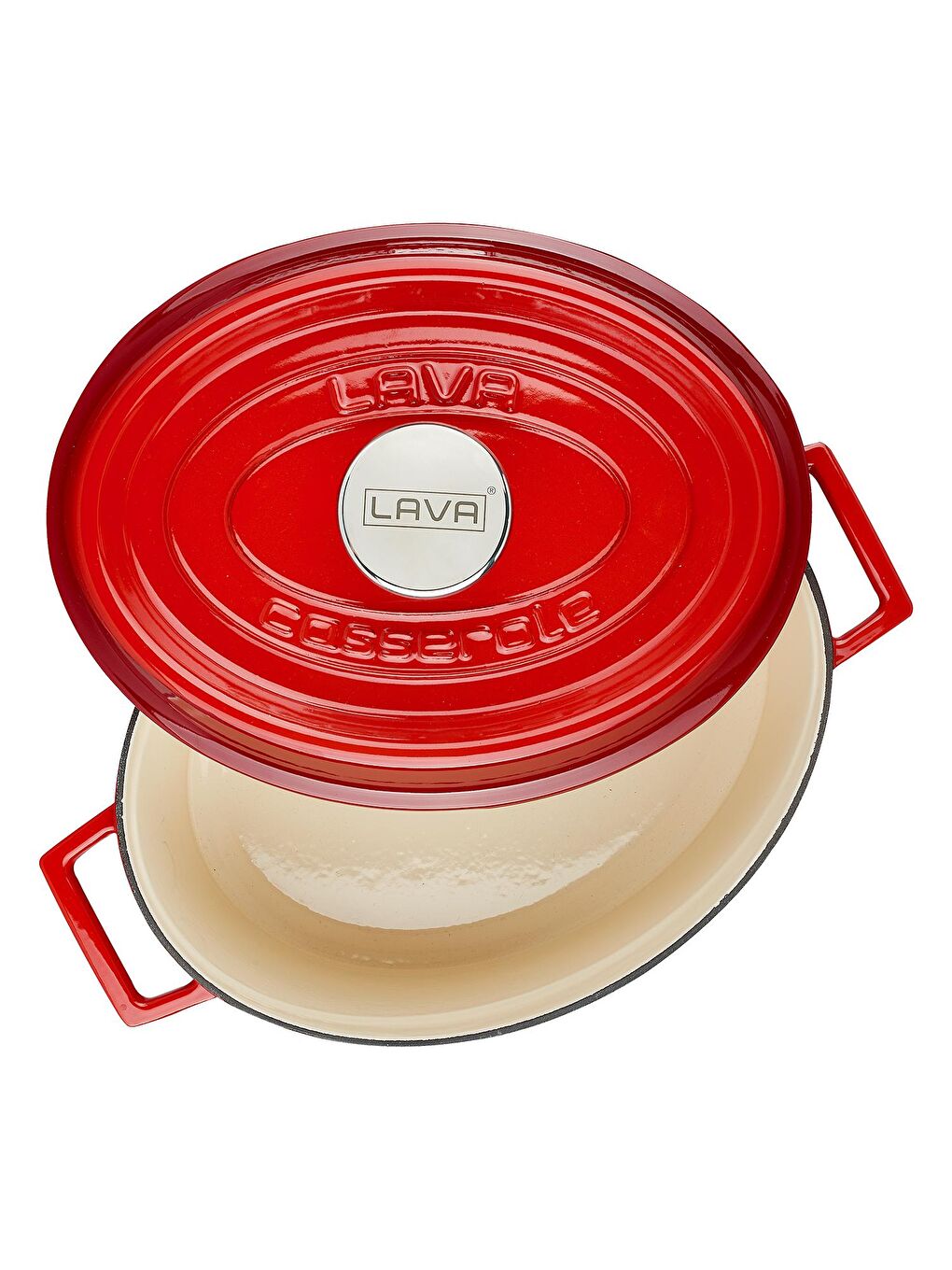 Kırmızı Oval Tencere. Edition Serisi Ölçü 21x27cm.-1