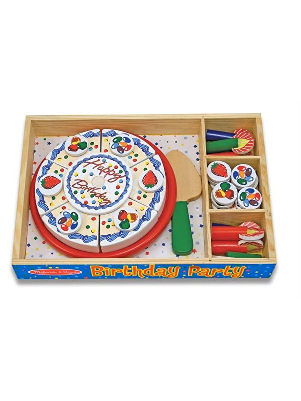 Melissa and Doug Karışık Ahşap Doğum Günü Partisi - 1