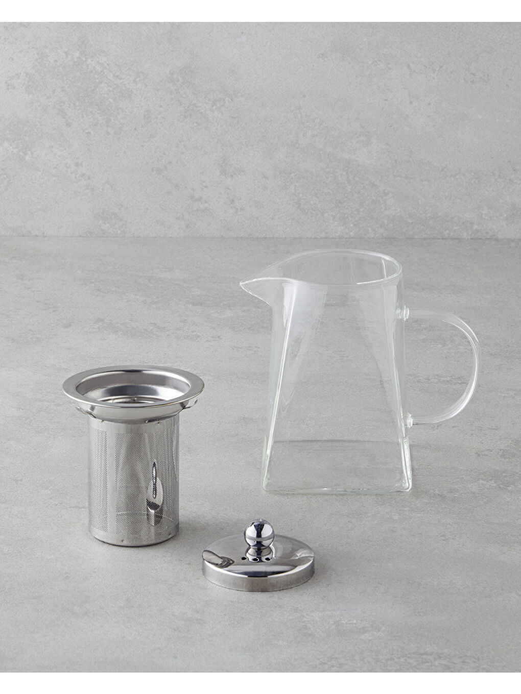 Renksiz Artois Borosilikat Cam Süzgeçli Demlik Şeffaf-1