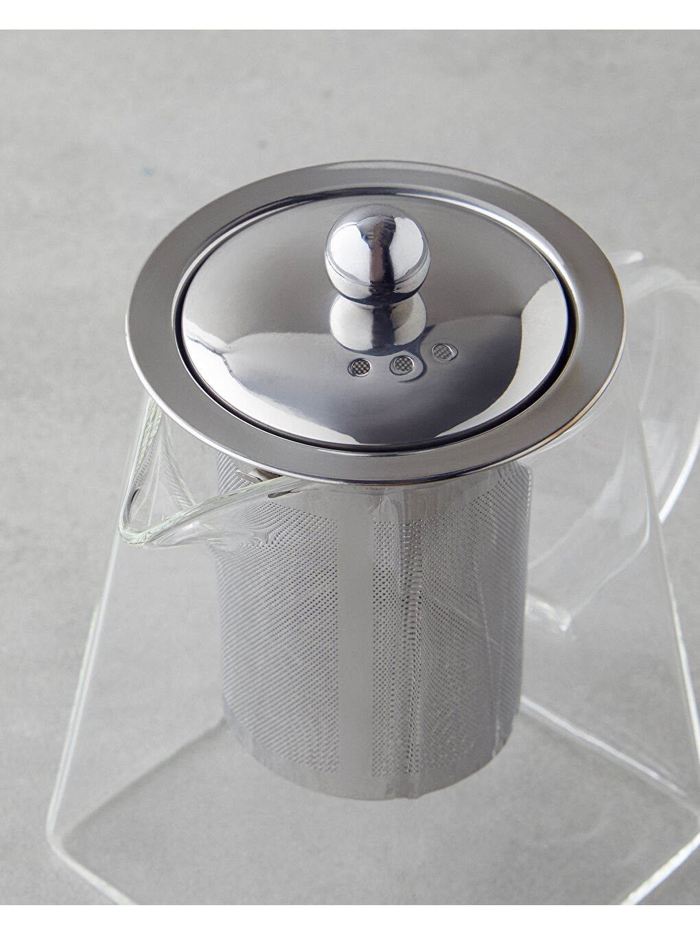 Renksiz Artois Borosilikat Cam Süzgeçli Demlik Şeffaf-2