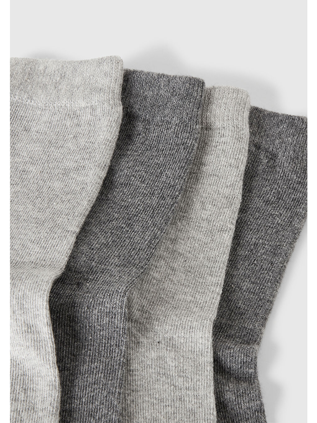 Erkek Çocuk Gri Mix Renkli 4'lü Soket Çorap-1