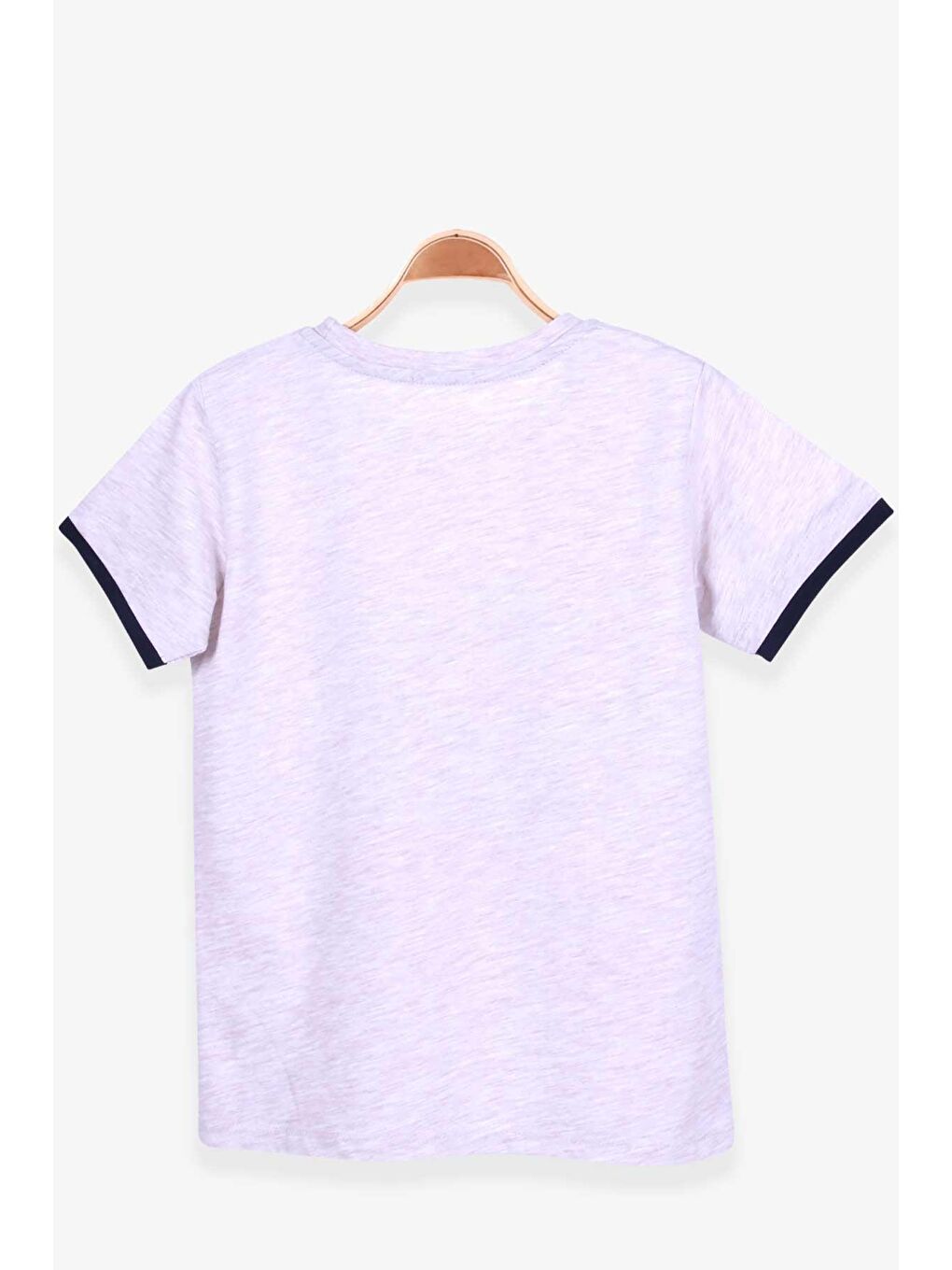 Erkek Çocuk Tişört Baskılı Bej Melanj (9 Yaş)-1