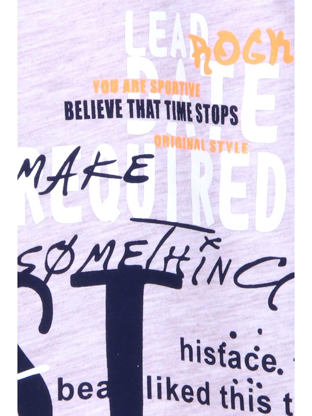 Erkek Çocuk Tişört Baskılı Bej Melanj (9 Yaş)-3