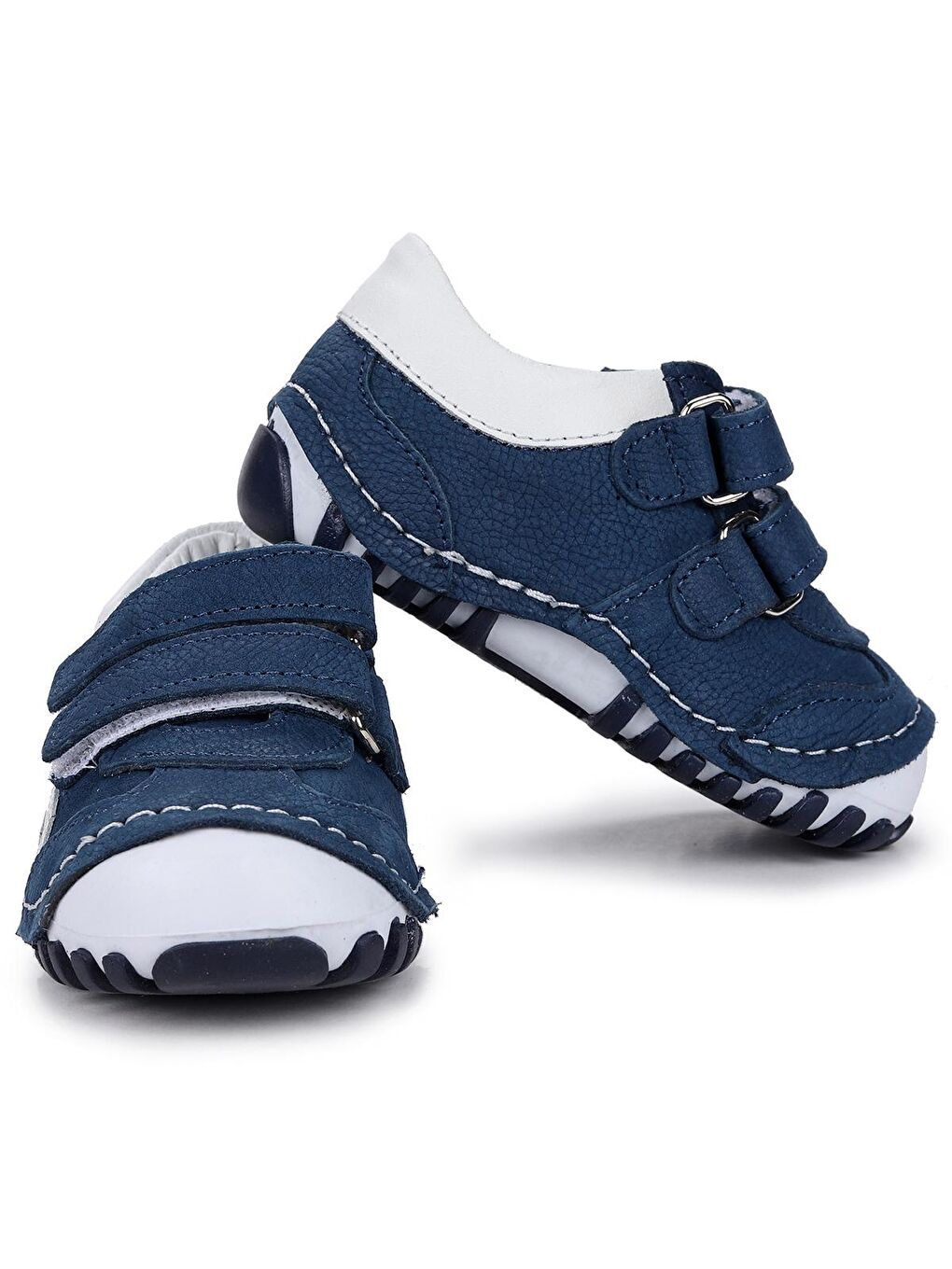 Lacivert %100 Deri Cırtlı Kız/Erkek Ayakkabı Teo 508-1